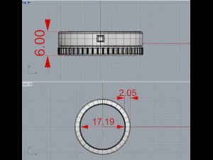 Anillo Modelo de impresión 3D