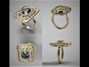 戒指 3D 打印模型