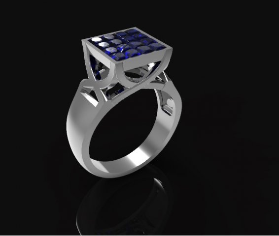 Ring 3D 프린트 모델 .c4d .max .obj .3ds .fbx .stl .blend