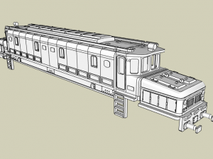 Locomotora Renfe 7200 cocodrilo N escala Model do druku 3D