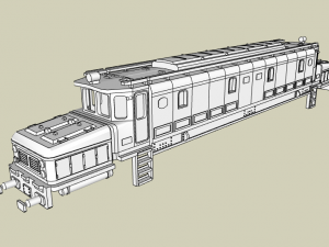 Locomotora Renfe 7200 cocodrilo N escala 3D Print Model