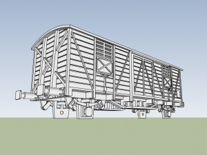 Vagon Cerrado Renfe J300 N escala Modello di stampa 3D
