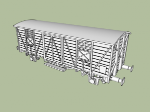 Vagon Cerrado Renfe J300 N escala Modello di stampa 3D