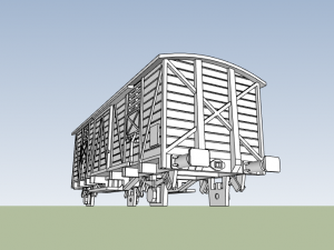 Vagon Cerrado Renfe J300 N escala Modello di stampa 3D