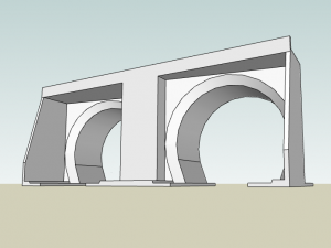 Tunel Doble via N escala 3D Модель