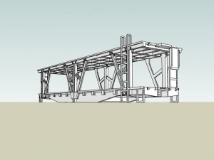 Flat Car SLSF -N escala 3D Model