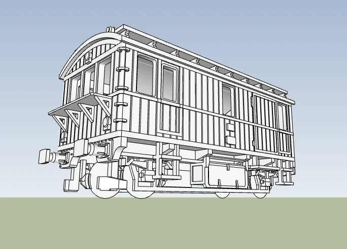 Renfe Tractor Trifasico - N escala 3D Model .c4d .max .obj .3ds .fbx .stl .blend 