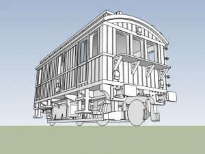 Renfe Tractor Trifasico - N escala 3D Model