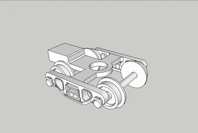 Bogie - N scala Model 3D .c4d .max .obj .3ds .fbx .stl .blend 