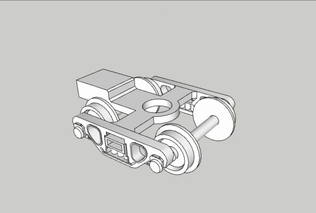 Bogie - N escala Modelo 3D .c4d .max .obj .3ds .fbx .stl .blend 