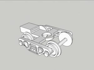 Bogie - N scala 3D Model