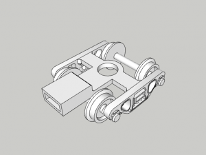 Bogie - N scala Model 3D