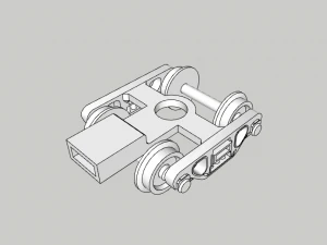 Bogie - N escala Modelo 3D