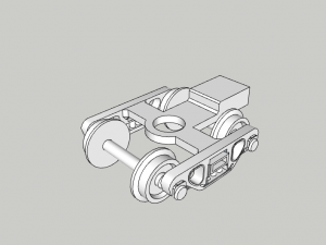 Bogie - N scala Model 3D