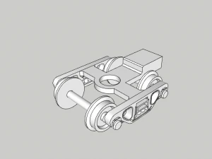Bogie - N escala Modelo 3D