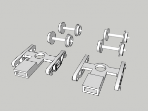 Bogie - N scala Model 3D