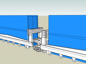 Wagon double stack Sea Land - HO SCALA 3D Model