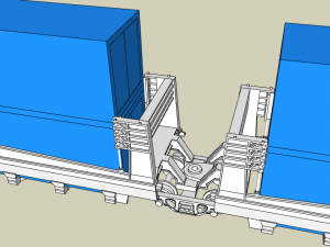 Wagon double stack Sea Land - HO SCALA 3D Model