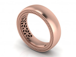 Gold wedding band 3D Print Model