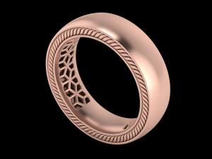 Gold wedding band 3D Print Model