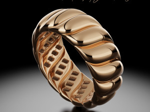 Lustrous harmony ring 3Dプリントモデル