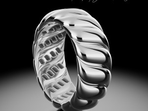 Lustrous harmony ring 3Dプリントモデル