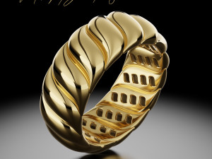 Lustrous harmony ring 3Dプリントモデル