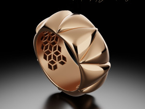 Celestial Harmony Ring Model Cetak 3D