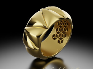 Celestial Harmony Ring Model Cetak 3D