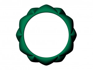 Celestial Harmony Ring Model Cetak 3D