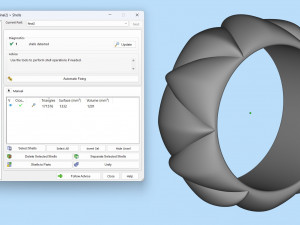 Celestial Harmony Ring Model Cetak 3D
