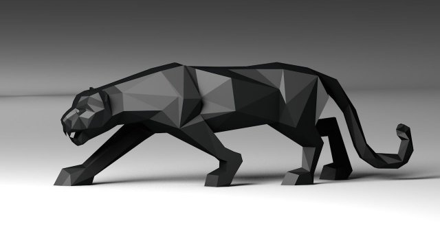 Black panther 3D मॉडल .c4d .max .obj .3ds .fbx .stl .blend 