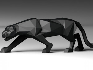 Black panther Modelo 3D