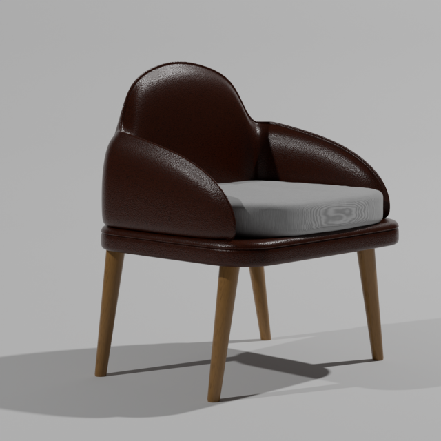 Armchair Basic Lux 3Dモデル .c4d .max .obj .3ds .fbx .stl .blend 
