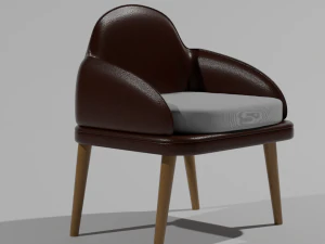 Armchair Basic Lux 3D Model