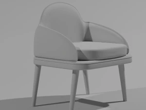 Armchair Basic Lux 3D Model