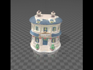 Ceramic Restaurant - Christmas Village Collection 3D Model
