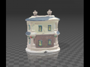 Ceramic Restaurant - Christmas Village Collection 3D Model