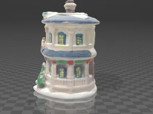 Ceramic Restaurant - Christmas Village Collection 3D Model
