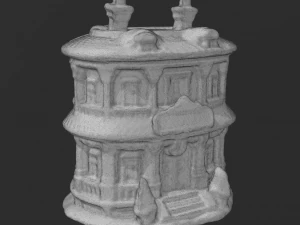 Ceramic Restaurant - Christmas Village Collection 3D Model