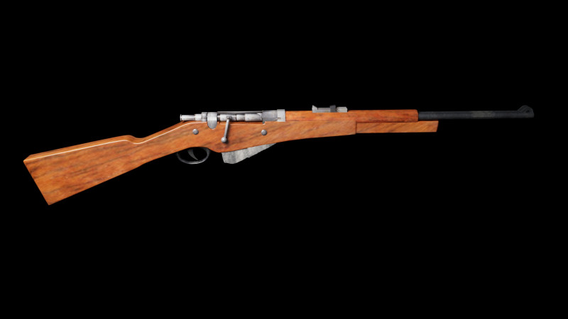 Riffle 3D Model .c4d .max .obj .3ds .fbx .stl .blend 
