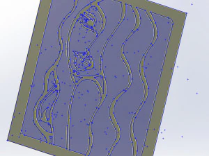 041001 Fine art CNC g code 3D Model