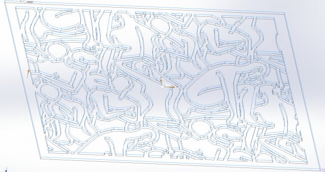 242003 Fine art CNC g code No Polyline Pattern Art Panel Laser Cut Plasma Router 3D Model .c4d .max .obj .3ds .fbx .stl .blend 