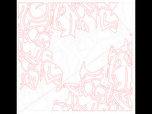 242003 DXF FILE Fine art CNC g code No Polyline Pattern Art Panel Laser Cut Plasma Router 3D Model