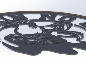4 DXF File CNC Industrial Laser Cut Plasma Router Water GAME PANEL Nr0020 Model 3D