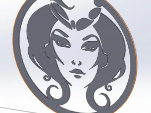 12 DXF 파일 CNC g 코드 산업용 레이저 컷 장식 패널 ZODIAC1 플라즈마 Nr0030 3D 모델