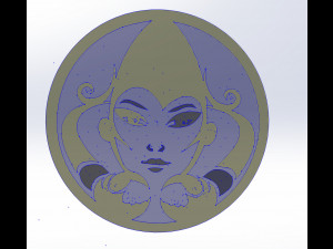 12 DXF File CNC g-code Industrial Laser Cut DECORATIVE PANEL ZODIAC1 Plasma Nr0030 Modelo 3D