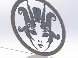 12 DXF File CNC g-code Industrial Laser Cut DECORATIVE PANEL ZODIAC1 Plasma Nr0030 Modelo 3D