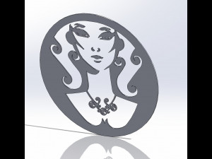 12 DXF File CNC g-code Industrial Laser Cut DECORATIVE PANEL ZODIAC1 Plasma Nr0030 Modelo 3D