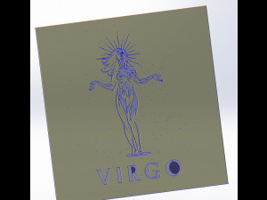12 DXF File CNC g-code Industrial Laser Cut Router PANEL plasma ZODIAC 2 BEST NR0031 3D Model